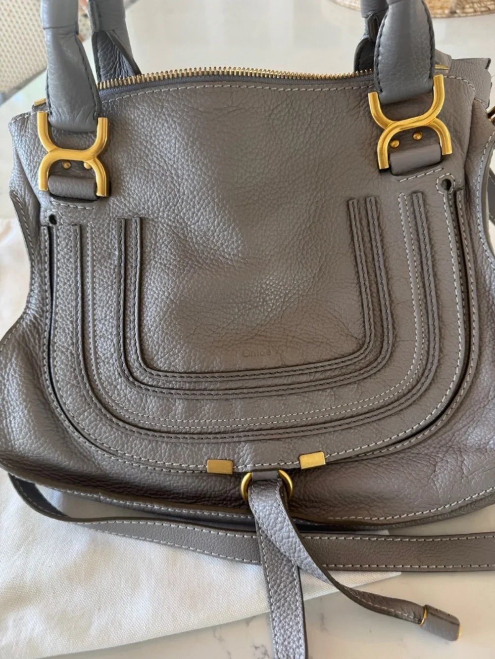 CHLOÉ Marcie Medium Leather Satchel